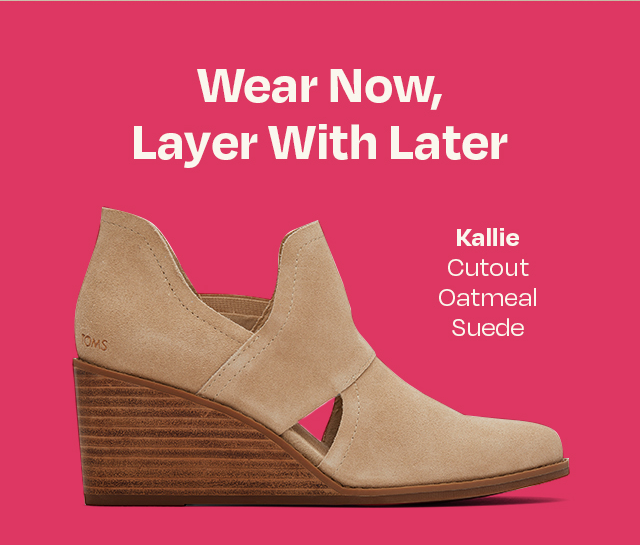 Kallie Cutout Oatmeal Suede