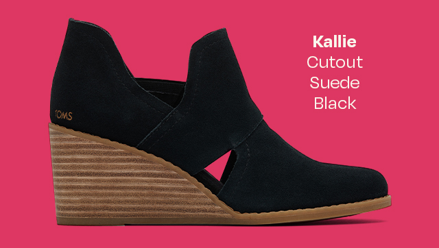 Kallie Cutout Suede Black