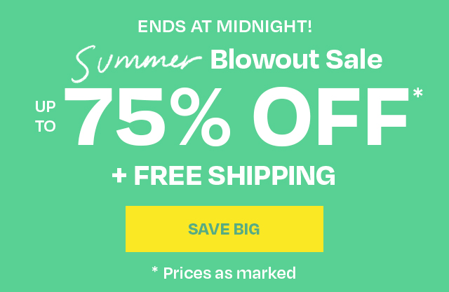 UP TO 75% OFF*