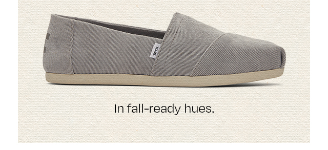 In fall-ready hues.