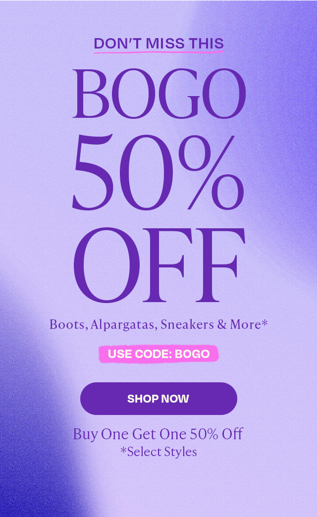 BOGO 50% OFF SHOP NOW