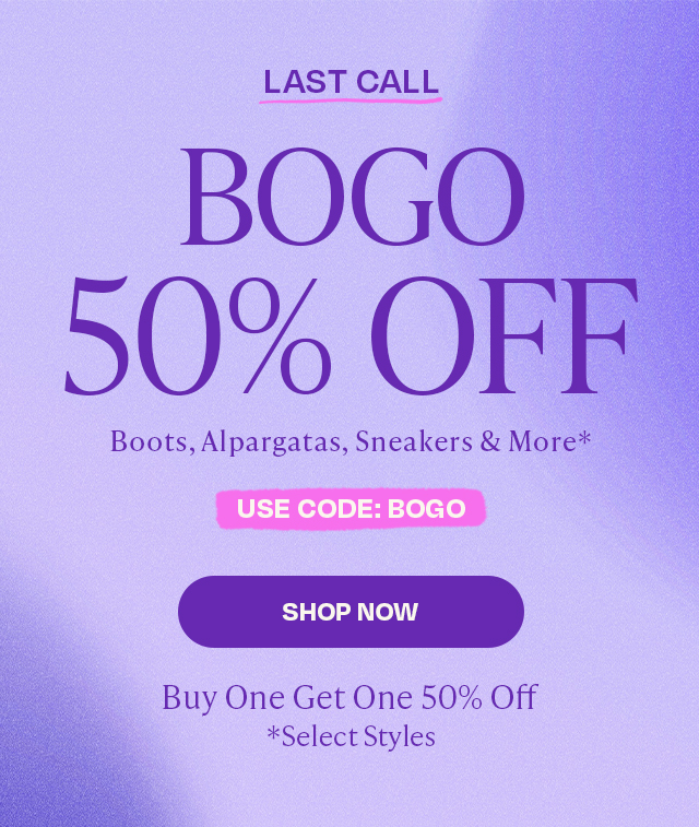 BOGO 50% OFF