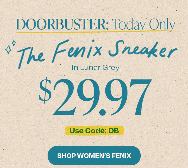 DOORBUSTER: Today Only The Fenix Sneaker