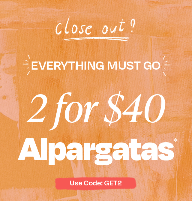 2 for $40 Alpargatas