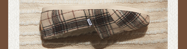 Alpargata Natural Plaid with Faux Fur