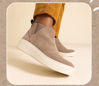 Jamie Taupe Suede Slip On Sneaker