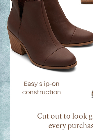 Easy slip-on construction