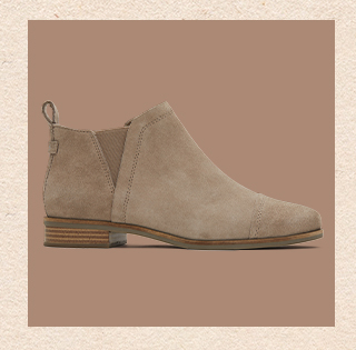 Reese Taupe Suede Ankle Boot