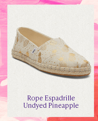 Rope Espadrille Undyed Pineapple