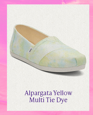 Alpargata Yellow Multi Tie Dye