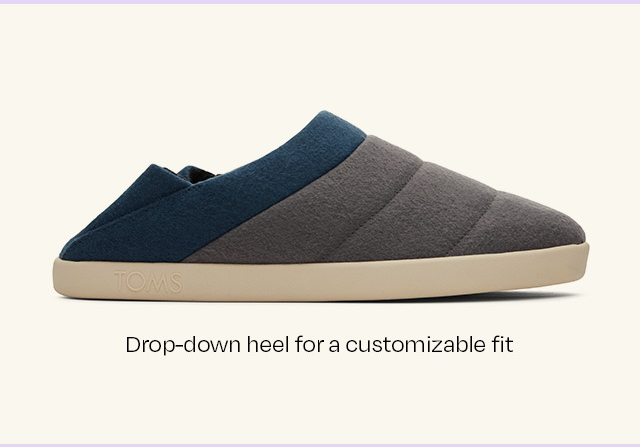 drop-down heel for a customizable fit