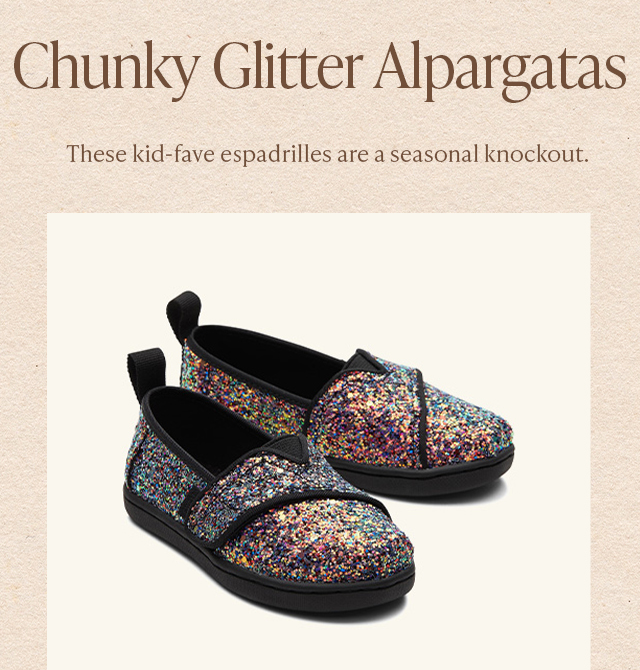 Chunky Glitter Alpargatas