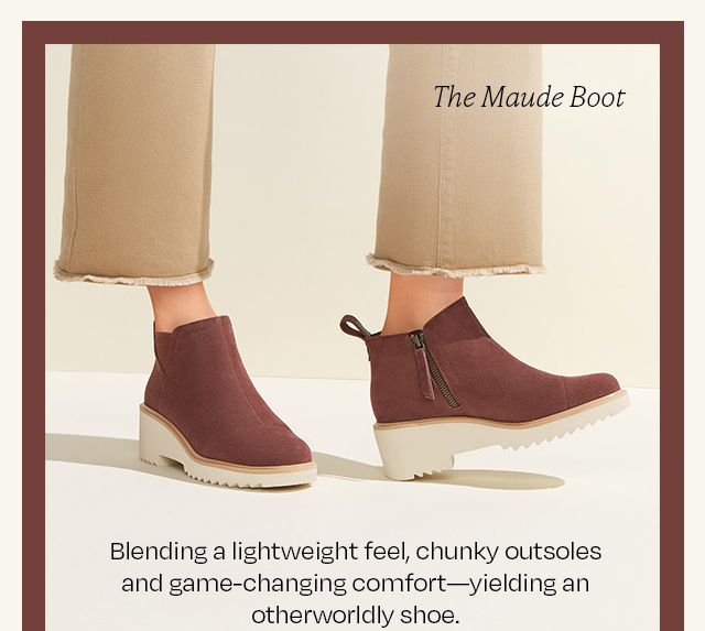 Maude Chestnut Suede Wedge Boot