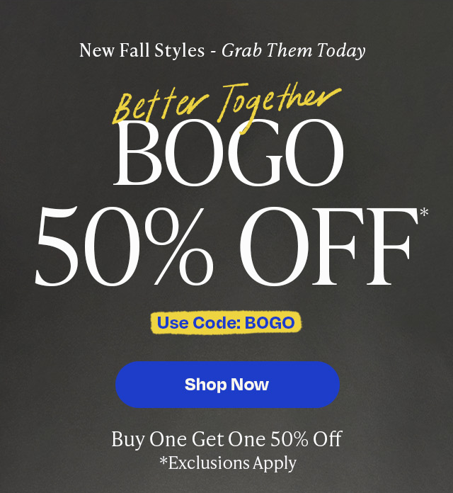 BOGO 50% OFF