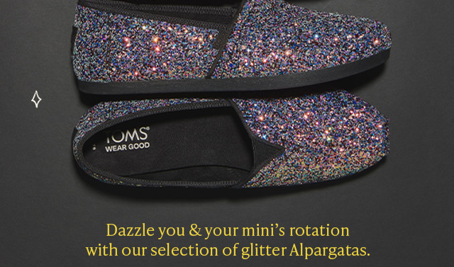 Alpargata Black Chunky Glitter