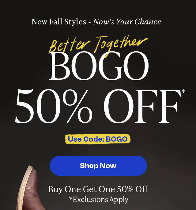 BOGO 50% OFF