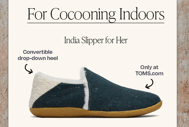 India Green Faux Fur Slipper