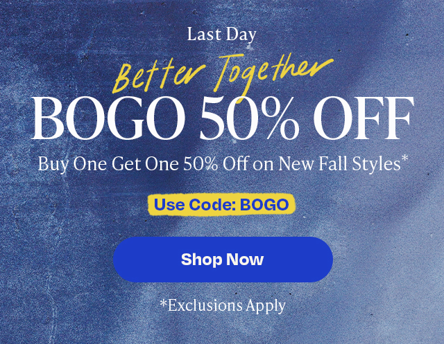 Last day - BOGO 50% Off