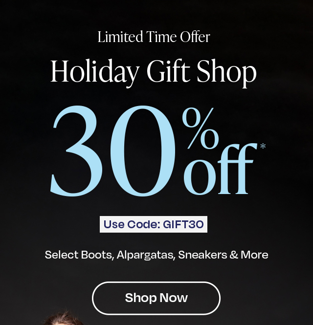 Holiday gift shop - 30% off