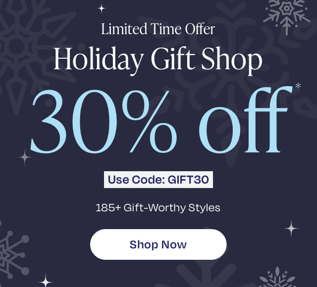 Holiday gift shop - 30% off
