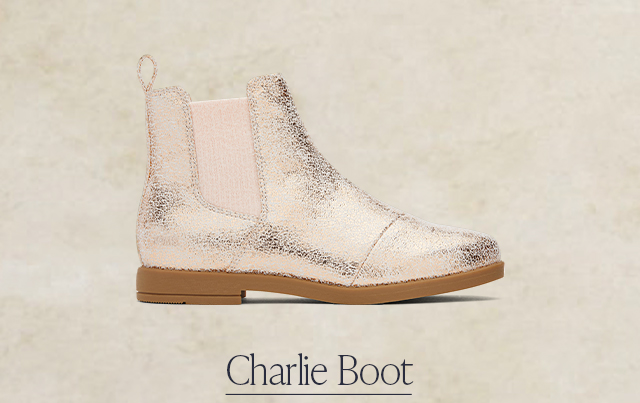 Youth Charlie Gold Foil Kids Boot