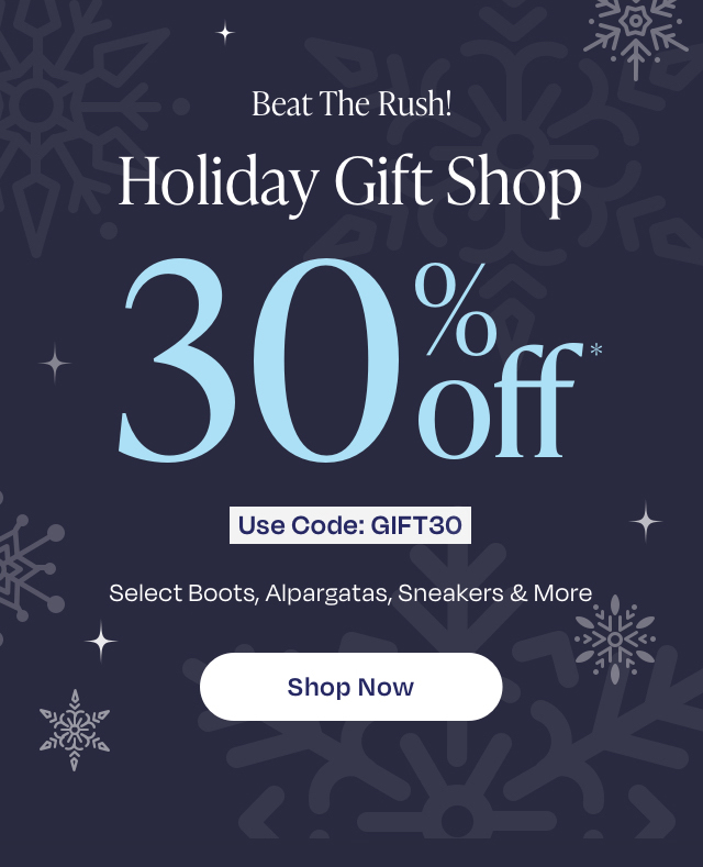 Holiday gift shop - 30% off