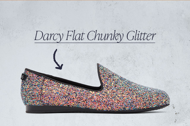 Darcy Flat Chunky Glitter