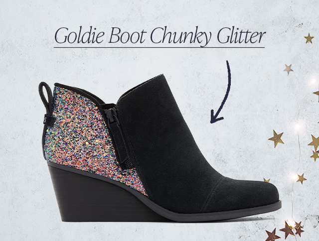 Goldie Boot Chunky Glitter