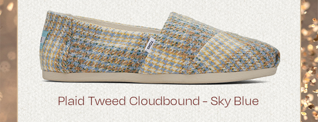 Plaid Tweed Cloudbound - Sky Blue