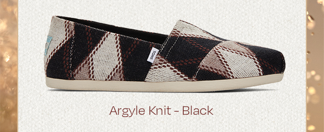 Argyle Knit - Black