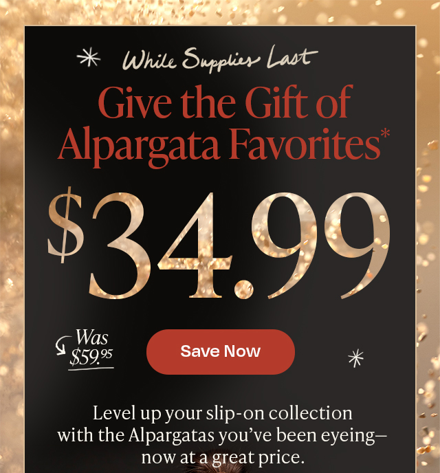 Alpargata Favorites $34.99 Save Now