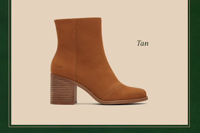 Evelyn Tan Leather Heeled Boot