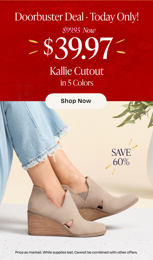 Doorbuster Deal | $39.97 Kallie Cutout