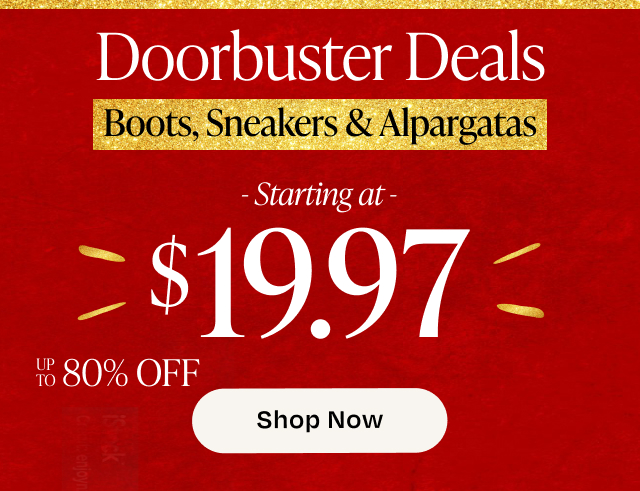 Doorbuster Deals Starting at $19.97