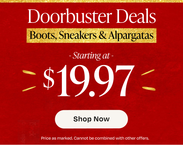 Doorbuster Deals Starting at $19.97