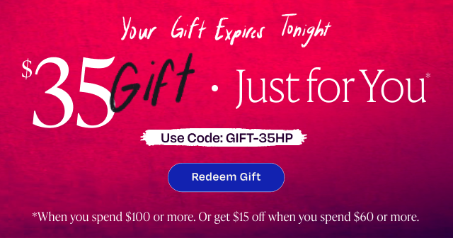 Expires tonight: $35 gift