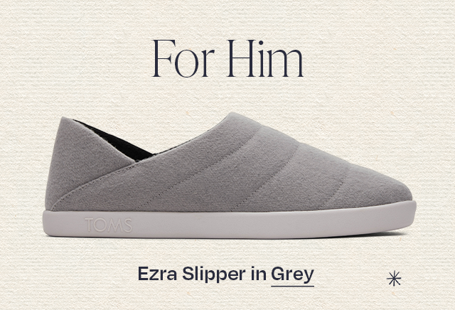 Ezra Slipper in Grey