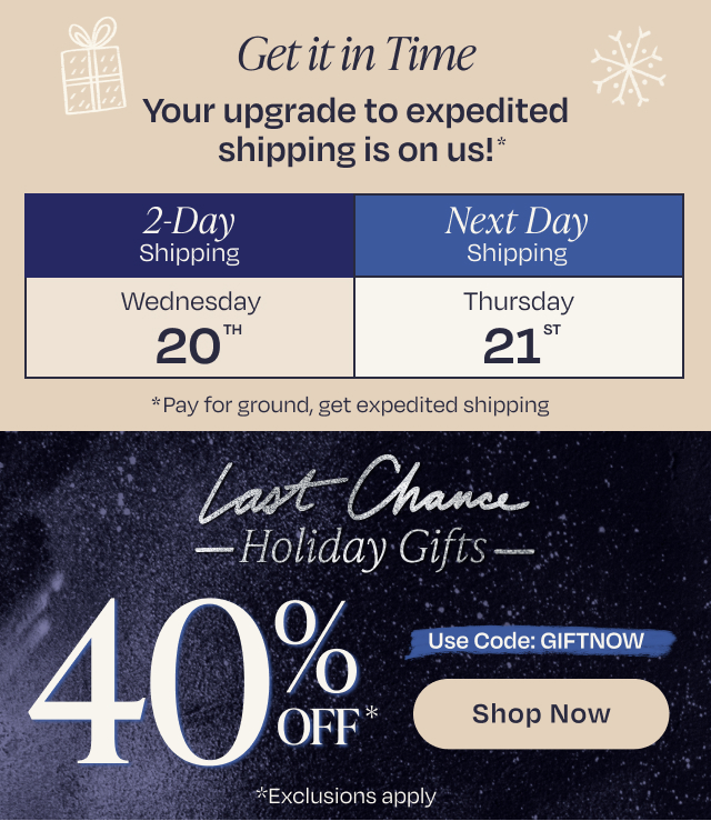 Last Chance 40% Off