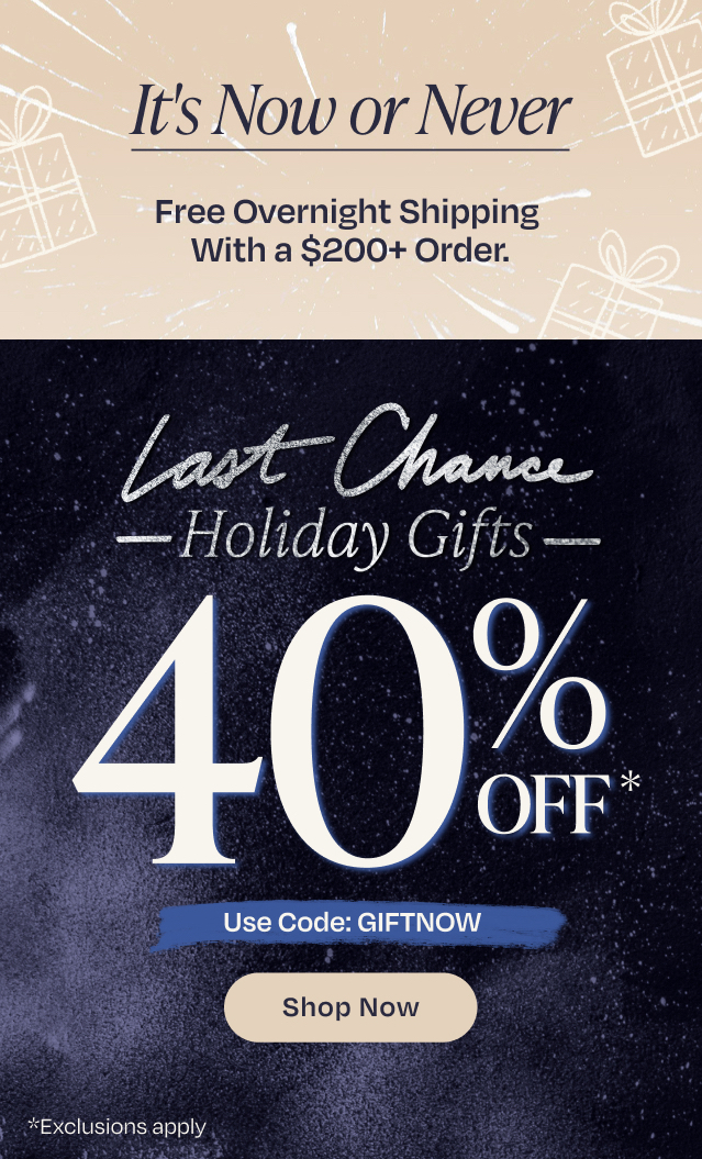 Last Chance 40% Off