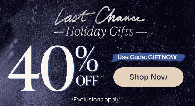 Last Chance 40% Off