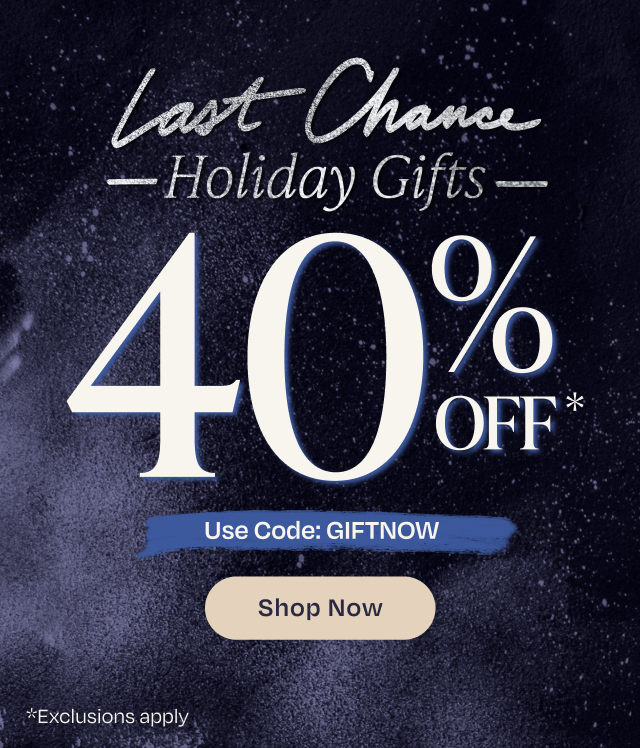 Last Chance 40% Off