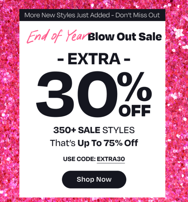 End Of Year Blow Out Sale