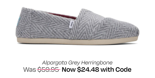 Alpargata Grey Herringbone