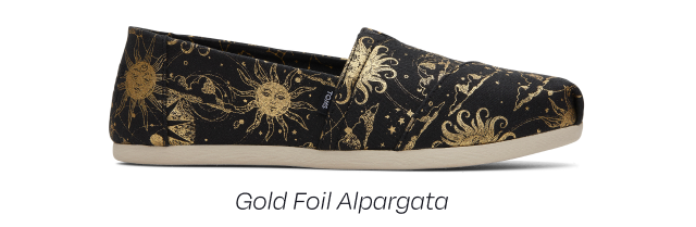 Gold Foil Alpargata