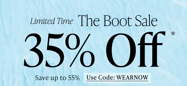 Limited Time The Boot Sale 35% Off