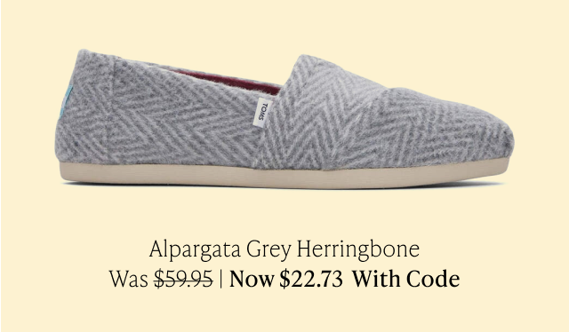 Alpargata Grey Herringbone