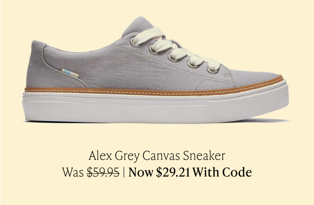 Alex Grey Canvas Sneaker