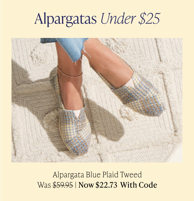 Alpargatas under $25