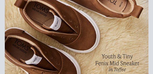 Youth & Tiny Fenix Mid Sneaker in Toffee