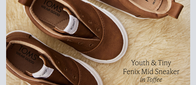 Youth & Tiny Fenix Mid Sneaker in Toffee